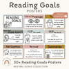 Reading Goals Posters | Neutral Toned Classroom Decor - Miss Jacobs Little Learners