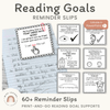 Reading Goals - Reminder Slips - Miss Jacobs Little Learners