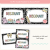 Recount Posters - Cutesy Pastel English Decor - Miss Jacobs Little Learners