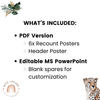 Recount Posters - Modern Jungle Earthy Decor - Miss Jacobs Little Learners