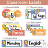 Retro Hot Air Balloon Theme Classroom Essentials Decor Pack - Miss Jacobs Little Learners