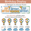 Retro Hot Air Balloon Theme Classroom Essentials Decor Pack - Miss Jacobs Little Learners