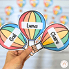 Retro Hot Air Balloon Theme Classroom Essentials Decor Pack - Miss Jacobs Little Learners