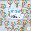 Retro Hot Air Balloon Theme Classroom Essentials Decor Pack - Miss Jacobs Little Learners