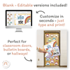 Retro Rainbow Door Display Classroom Decor - Miss Jacobs Little Learners