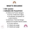 Retro Rainbow Door Display Classroom Decor - Miss Jacobs Little Learners