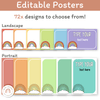 Retro Rainbow Theme Classroom Essentials Decor Pack - Miss Jacobs Little Learners