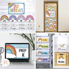 Retro Rainbow Theme Classroom Essentials Decor Pack - Miss Jacobs Little Learners