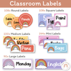 Retro Rainbow Theme Classroom Essentials Decor Pack - Miss Jacobs Little Learners
