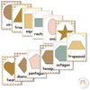 Shape Posters | Daisy Gingham Neutrals Classroom Decor - Miss Jacobs Little Learners