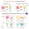 Shape Posters | Daisy Gingham Pastels Classroom Decor | Editable - Miss Jacobs Little Learners