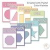 Shape Posters | Modern Simple Pastels | Calm Classroom Decor | Editable - Miss Jacobs Little Learners