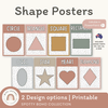 Shape Posters - Spotty Boho Classroom Decor - Miss Jacobs Little Learners