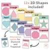 Shape Posters - Spotty Pastel Classroom Decor - Miss Jacobs Little Learners