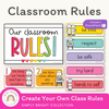 Simple Brights Classroom Rules Posters - Miss Jacobs Little Learners