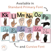 Simple Pastels ASL Alphabet Posters - Miss Jacobs Little Learners