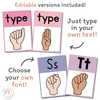 Simple Pastels ASL Alphabet Posters - Miss Jacobs Little Learners