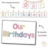 Simple Pastels Birthday Display - Miss Jacobs Little Learners
