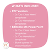 Simple Pastels Classroom Newsletter Templates - Miss Jacobs Little Learners