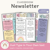 Simple Pastels Classroom Newsletter Templates - Miss Jacobs Little Learners