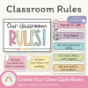 Simple Pastels Classroom Rules Posters - Miss Jacobs Little Learners