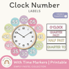 Simple Pastels Clock Numbers - Miss Jacobs Little Learners