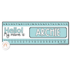 Simple Pastels Student Name & Goals Desk Plates - Miss Jacobs Little Learners