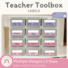 Simple Pastels Teacher Toolbox Labels - Miss Jacobs Little Learners