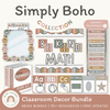 Simply Boho Classroom Decor Bundle - Miss Jacobs Little Learners