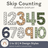 Skip Counting Large Number Display - Boho Plants Decor - Miss Jacobs Little Learners