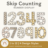 Skip Counting Large Number Display - Daisy Gingham Neutrals - Miss Jacobs Little Learners