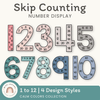 Skip Counting Large Number Display - Rainbow Calm Colors Decor - Miss Jacobs Little Learners