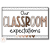 Classroom Rules Posters - Spotty Neutrals Bundle Decor - Miss Jacobs Little Learners
