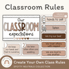 Spotty Neutrals Classroom Rules Posters - Miss Jacobs Little Learners