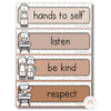 Spotty Neutrals Classroom Rules Posters - Miss Jacobs Little Learners