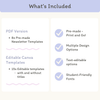 Spring and Easter Theme Newsletters Templates - Miss Jacobs Little Learners