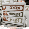 Sterilite 3 - Drawer Labels - Woodland Theme Classroom Decor - Miss Jacobs Little Learners