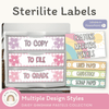 Sterilite Drawer Labels - Daisy Gingham Pastels Decor - Miss Jacobs Little Learners