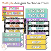 Sterilite Labels - Cutesy Composition Notebook Classroom Decor - Miss Jacobs Little Learners