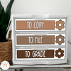 Sterilite Labels | Editable 3 Drawer Labels | Ombre Neutrals - Miss Jacobs Little Learners
