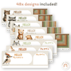 Student Desk Name Plate & Goals Mat - Woodland Classroom Decor - Miss Jacobs Little Learners