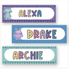 Student Desk Name Plates - Dreamy Space Classroom Decor - Miss Jacobs Little Learners