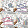 Student Desk Name Plates - Spotty Pastel Classroom Decor - Miss Jacobs Little Learners