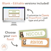 Student Desk Name Plates - Woodland Theme Classroom Decor - Miss Jacobs Little Learners