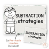 Subtraction Strategies Posters - Modern Jungle Earthy Theme - Miss Jacobs Little Learners