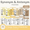 Synonym and Antonym Posters - Happy Hive English Decor - Miss Jacobs Little Learners