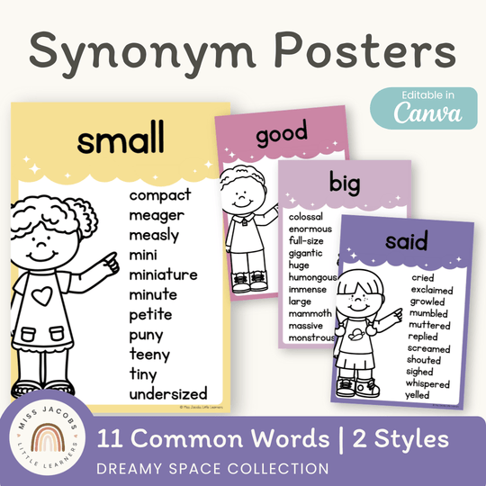 Synonym Posters - Dreamy Space Theme