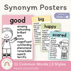 Synonym Posters - Pastel Classroom Theme - Miss Jacobs Little Learners