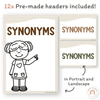 Synonym Posters - Woodland Theme Classroom Decor - Miss Jacobs Little Learners