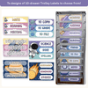 Teacher Trolley Labels for Rolling Cart - Dreamy Space Classroom Decor - Miss Jacobs Little Learners